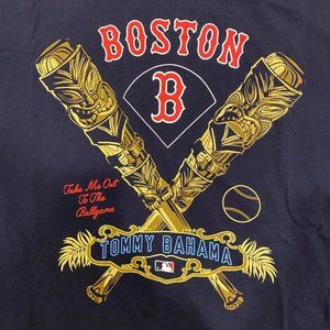 Tommy Bahama Boston Red Sox MLB Baseball Blue Casual Graphic T-Shirt Men's Large